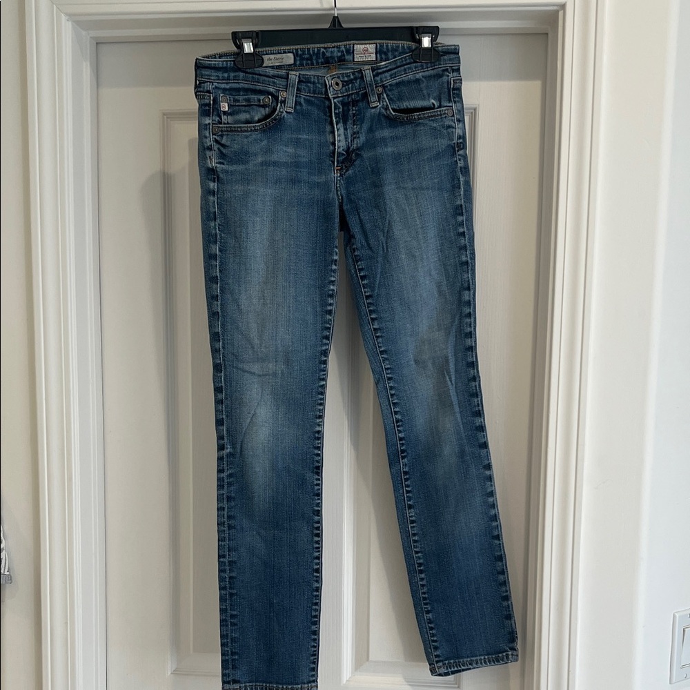 AG Adriano Goldschmied Blue Straight Leg Jeans, The Stevie